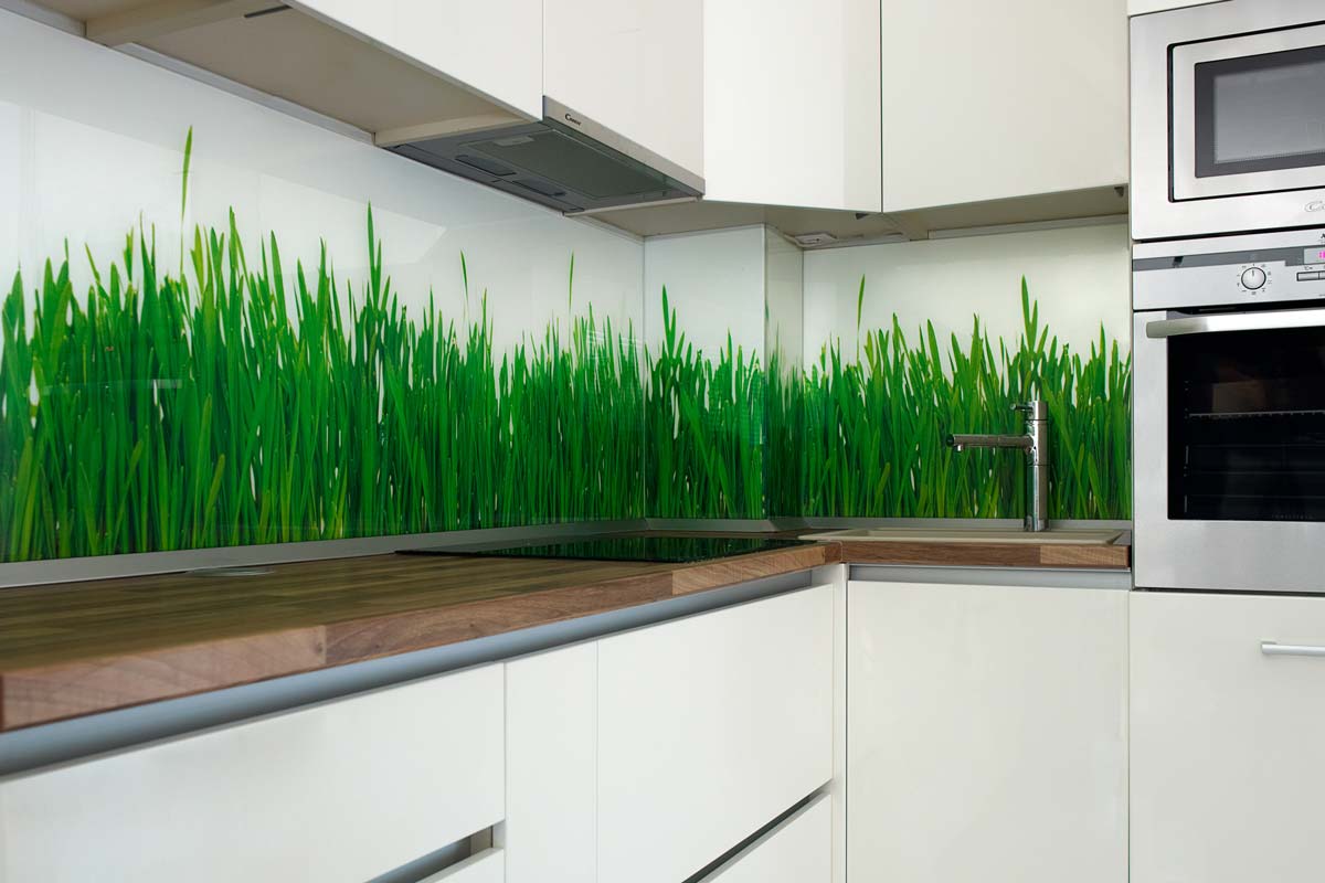 Küchenrückwand Gras Print